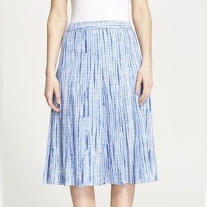 Tory Burch Light Blue Pleated Midi Skirt Size 4